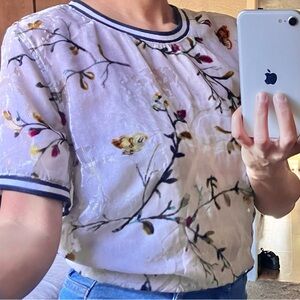 A new day velour cutout casual top